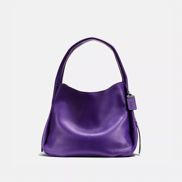 COACH 1941 Bandit Hobo In Pewter Purple With Snakeskin Detail - Picture 3 of 4